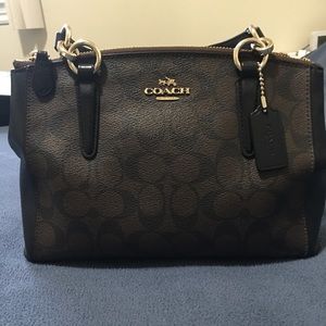 Coach Christie Mini Signature Leather Satchel